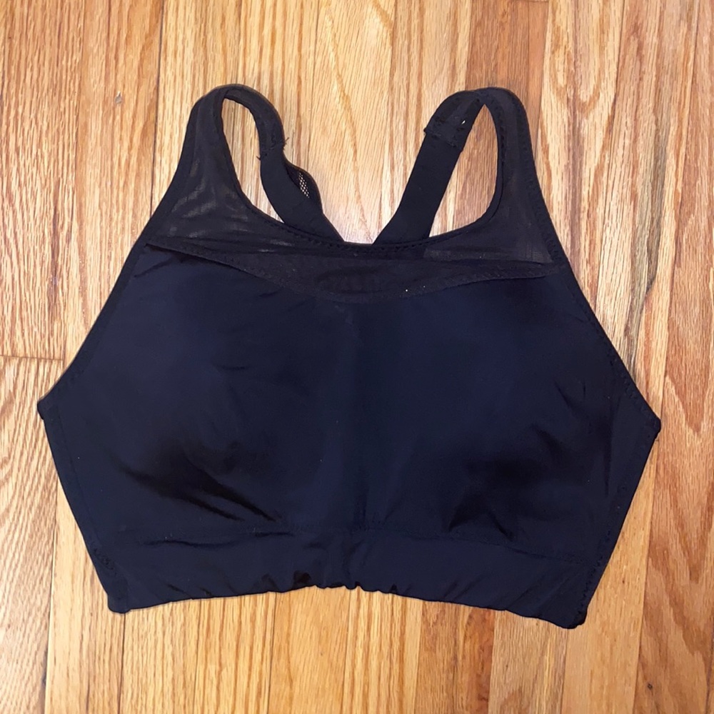 Athleta Gigi Sports Bra Large Black High Impact